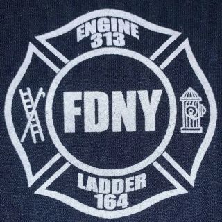 FDNY NYC Fire Department York City Sweatshirt Sz M E313 Queens 2