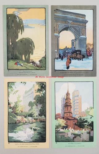 12 Postcards Set,  Rachael Robinson Elmer,  Volland Views,  Art Lovers 
