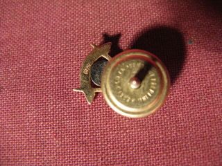Antique / Vintage 14K Gold Mason Freemason Past Master Award Lapel Pin 3
