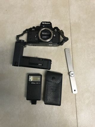Vtg Nikon Fa Black 35mm Slr Film Camera Body Japan