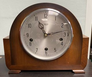 Vintage Enfield Retro Style 8 Day Westminster Chiming Mantle Clock With Key