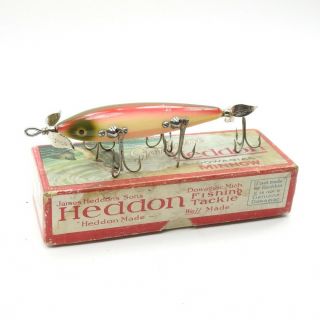 Vintage Heddon Dowagiac Minnow Fishing Lure.  W/ Box.