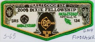 Oa Lodge 134 Tsali S - 65 Flap 2009 Dixie Fellowship Delegate