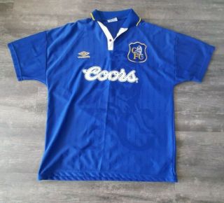Chelsea Fc Umbro Coors 1995 - 97 Home Shirt Large Vintage Cfc