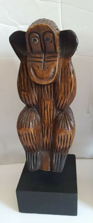 Vintage Set of Three Wise Monkeys Wood Decor HD Designs Thailand 3