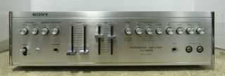 Vintage Sony Ta - 1055 Solid State Integrated Stereo Amplifier 23w Per Channel