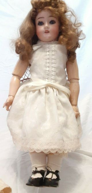 Antique German 23 " Schoenau & Hoffmeister Bisque Head Doll Mold 1909,  71/2 Mark