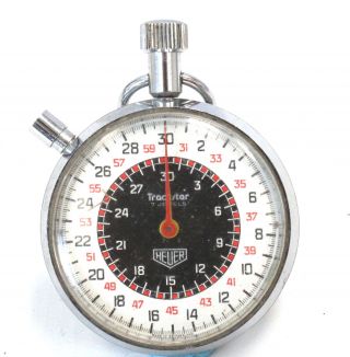 Vintage Heuer Trackstar 7 Jewels Swiss Made Mechanical Stopwatch - B12
