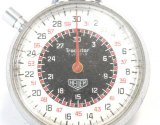 Vintage HEUER Trackstar 7 Jewels Swiss Made Mechanical Stopwatch - B12 2