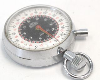 Vintage HEUER Trackstar 7 Jewels Swiss Made Mechanical Stopwatch - B12 3