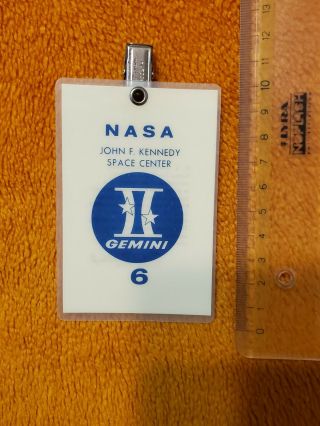 Nasa Gemini 6 Access Id Badge