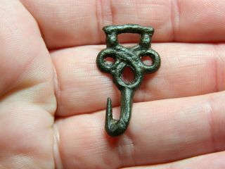 Post Medieval Bronze Clothes Fastener Rope Work Design Metal Detecting Detector