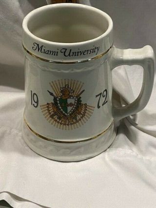 Alpha Delta Phi Fraternity Miami University Mug / Stein 1972 Brad Eric
