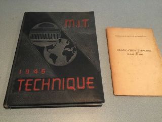 1946 Massachusetts Institute Of Technology Yearbook (mit) Cambridge / Booklet