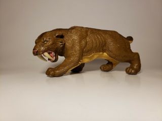 Safari Ltd Missing Links Smilodon Saber Tooth Tiger Prehistoric Figure Rare 1997