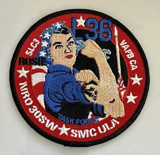 Ula Nrol - 36 Atlas V Rosie The Riveter Launch Vehicle Mission Patch 4”
