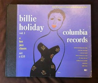 Billie Holiday 78 Rpm 4 Albums Book Vol 1 Set C - 135 Columbia Record Jazz