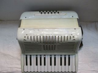 Vintage Stanelli Accordion Made In Italy Mother Of Pearl Finish