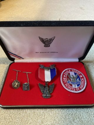 Eagle Scout Presentation Kit,  Medal Pins And Patch