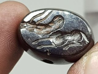 Stunning Very Rare Ancient Near Eastern Seal Stamp Bead 18,  1 Gr 24 Mm