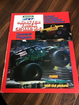 Vintage 1989 Renegades Tnt Monster Truck Challenge Souvenir Program Unusd Poster
