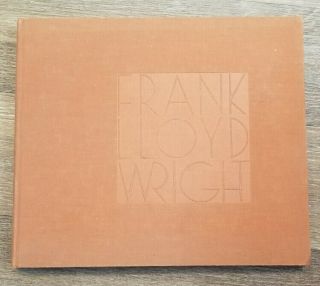 Rare Frank Lloyd Wright 1959 " Drawings For A Living Architecture " Hard Cloth Cov