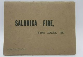 Salonika Fire,  18 - 19th August 1917 Album Of Photographs Thessaloniki Greece