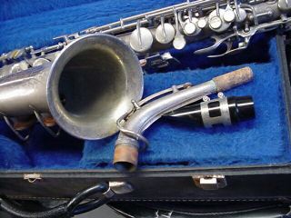 Vintage CONN alto saxophone silver plated LOOK 3