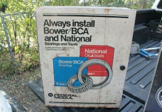 Bower Bca National Federal Mogul Bearings Seals Metal Cabinet Vintage 2
