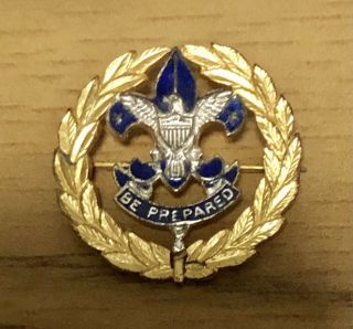 Vintage Scout Commissioner Boy Scouts Leader Collar Brass Pin