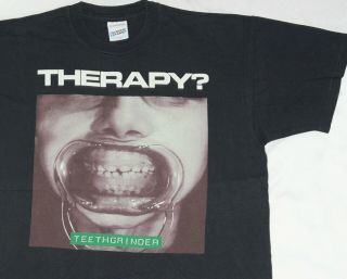 Vintage 1992 Therapy Teethgrinder T Shirt (xl) Grunge Nirvana