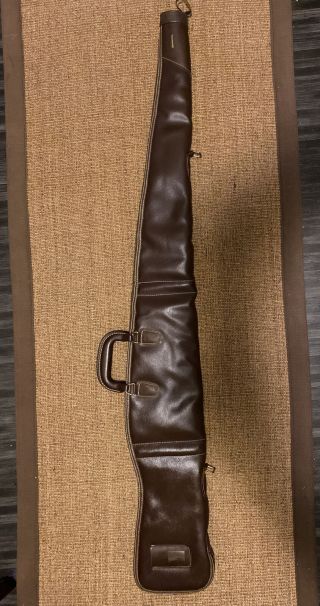 Vintage Browning Gun Rifle Shotgun Padded Soft Case 52 " Faux Leather