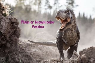 Rebor 1/35 Tyrannosaurus T - Rex Killer Queen Dinosaur Model Brown Jurassic Park