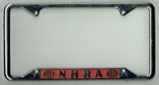 Nhra National Hot Rod Association Vintage Drag Racing Calif License Plate Frame
