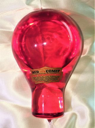 Vintage Red Comet Glass Fire Extinguisher - Littleton Colo.