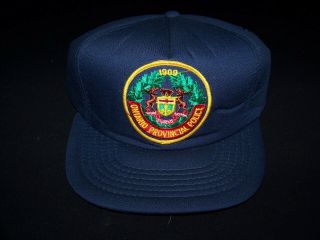 Opp Ontario Provincial Police Canada Snapback Vintage Hat Solid Back Cap 1980s