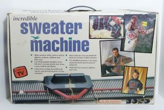 Vintage Bond Incredible Sweater Machine Knitting Machine W/accessories Euc