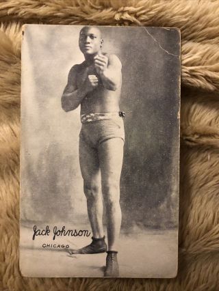 1921 Jack Johnson Chicago African American Strongman Boxer Boxing Champion