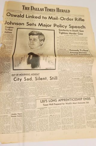 John F Kennedy Assassination Memorabilia 2 Newspapers 3 Magazines 2 Albums 2