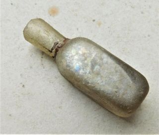 Small Glass Bottle Roman? Apothecary? Vintge Antique