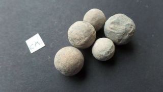 English Civil War Lead Musket Balls Found In Newark Area Notts England.  2
