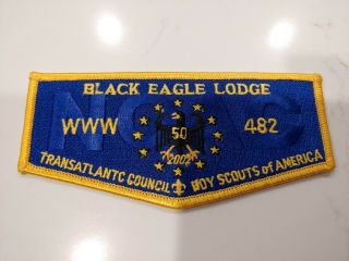 Oa Black Eagle Lodge 482 50th Anniversary Flap Noac 2002 -