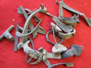 Group Of Roman Brooches Metal Detecting Finds Found In Yorkshire