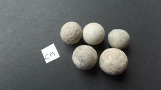 English Civil War Lead Musket Balls Found In Newark Area Notts England.  1