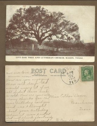 1911 Mason Tx,  Luthern Church & Live Oak Tree