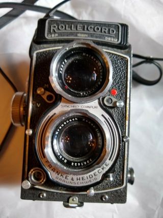 Vintage Rolleicord Camera Dbp Dbgm Germany Franke & Heidecke Braunschweig