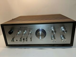 Kenwood Ka - 7100 Vintage Stereo Amplifier Powers On