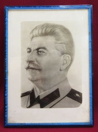 Very Rare Soviet Lithography Stalin 1930 