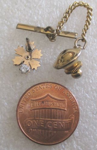 Vintage 10K Gold Mason Freemason Past Master Award Lapel Pin or Tie Tack 2