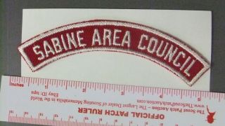 Boy Scout Sabine Area Council Rws Tx Half Strip 4879ii